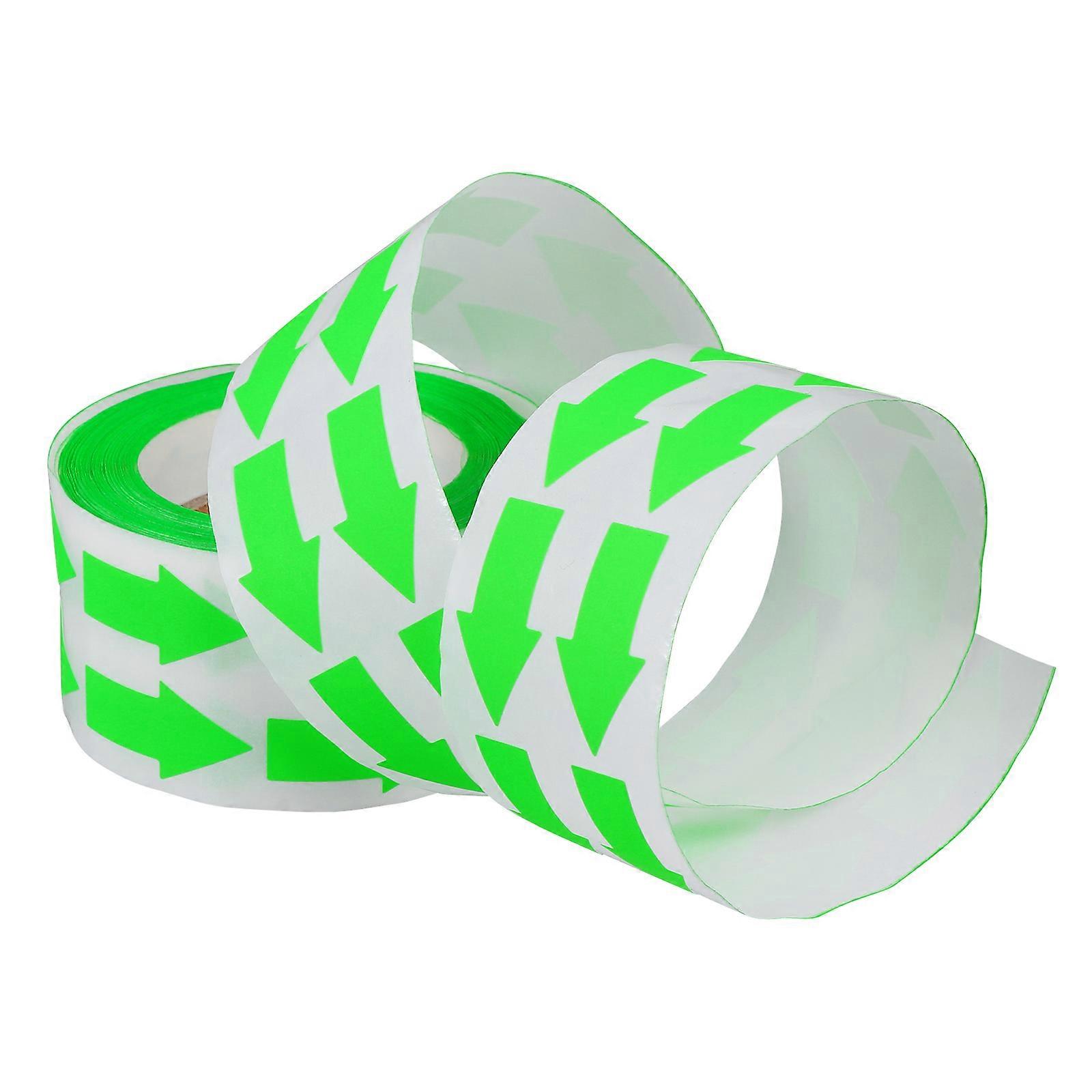 Coloured Spot Stickers Fluorescent Color Label For DIY Enthusiasts School Projects 7.00X7.00X4.00CM Green Special Shaped Design 1 Roll Of 1000Pcs