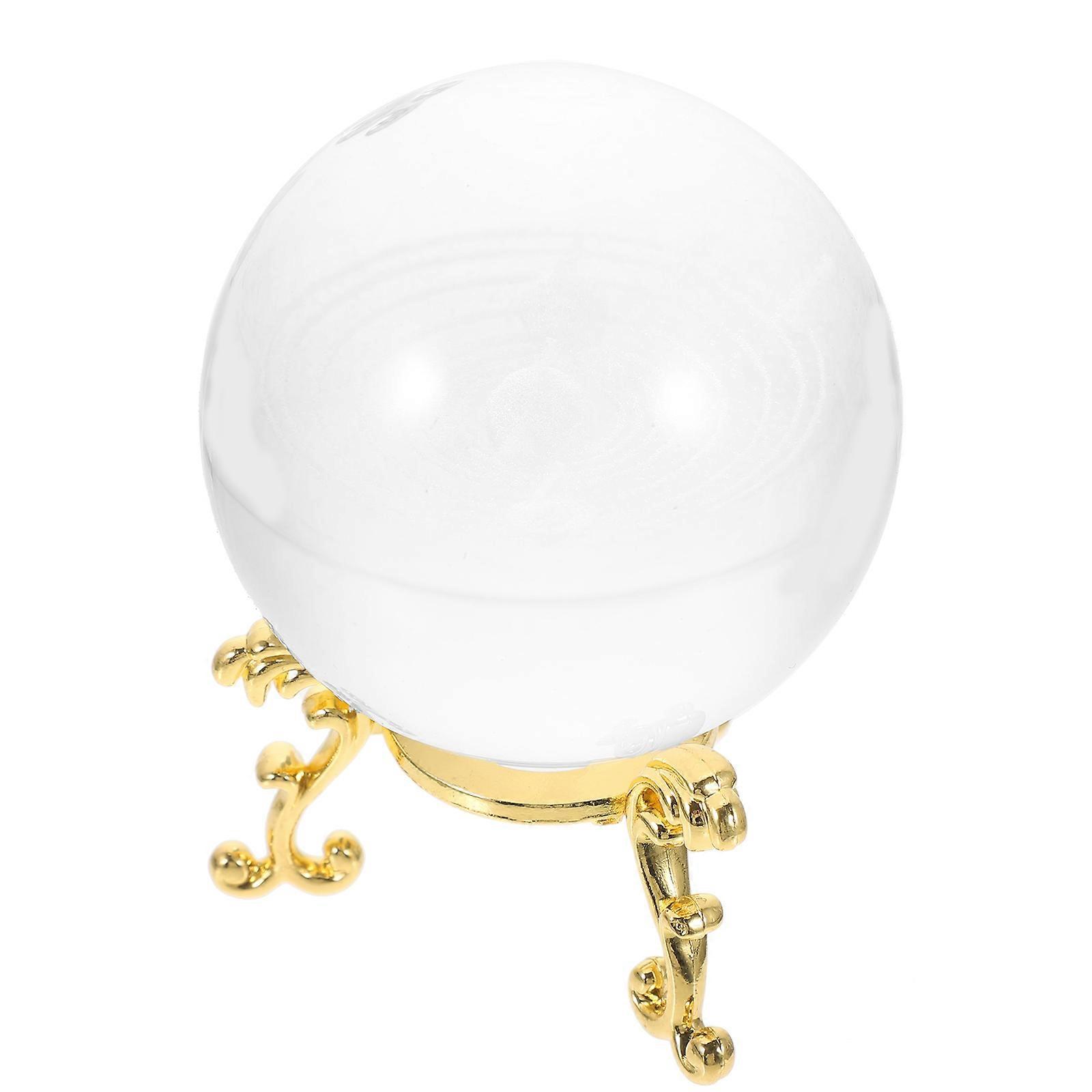 Solar System Crystal Ball Decoration with Gold Base – Space Themed Home Bedroom Office Ornament – Multi Functional Planet Sphere for Adults