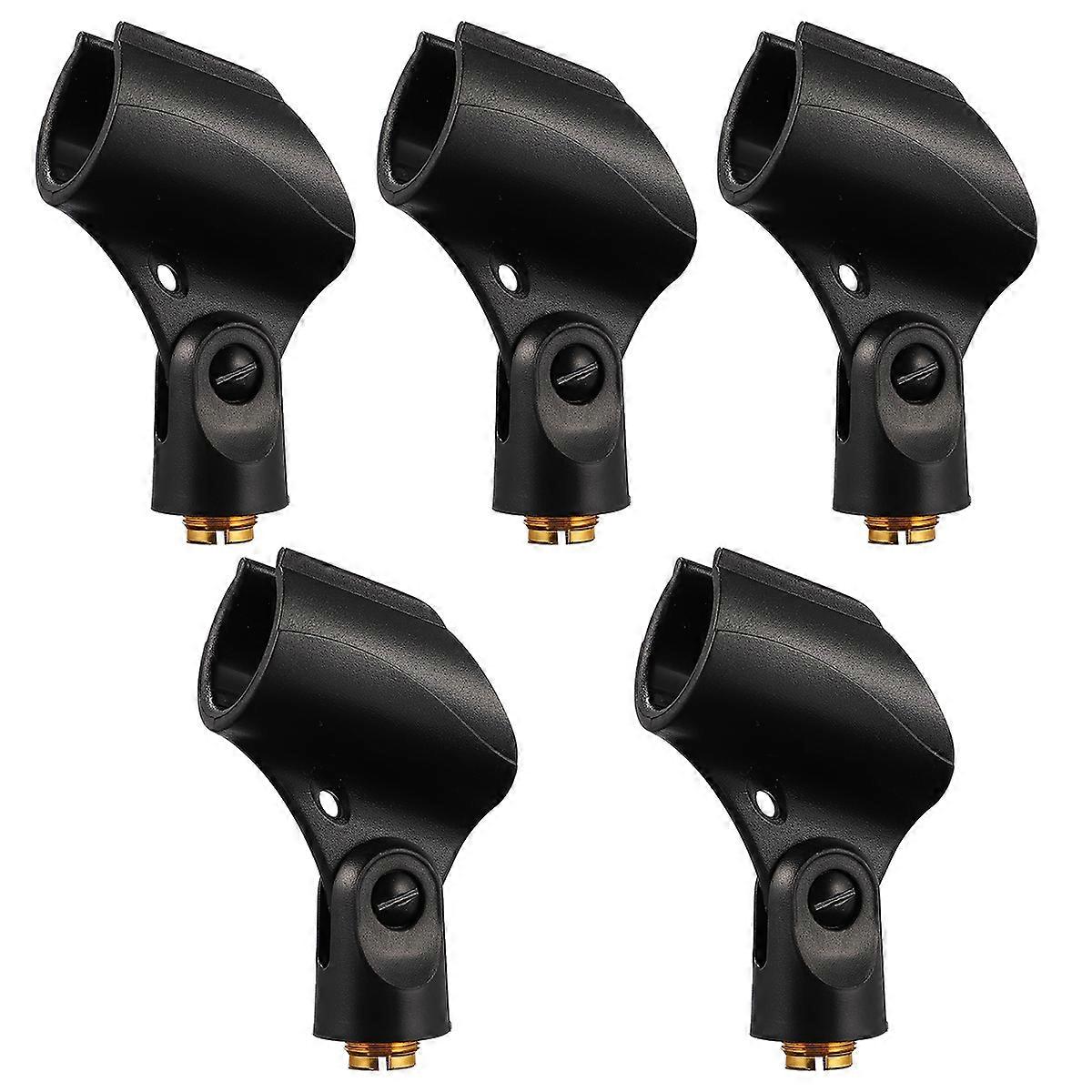 Microphone Holder Adapter For Anchoring Microphone Users In Black -drop 5Pcs