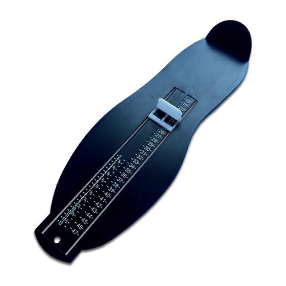 2pcs Black Plastic Foot Measuring Device for Adults Foot Length Measure Tool Shoes Size Gauge