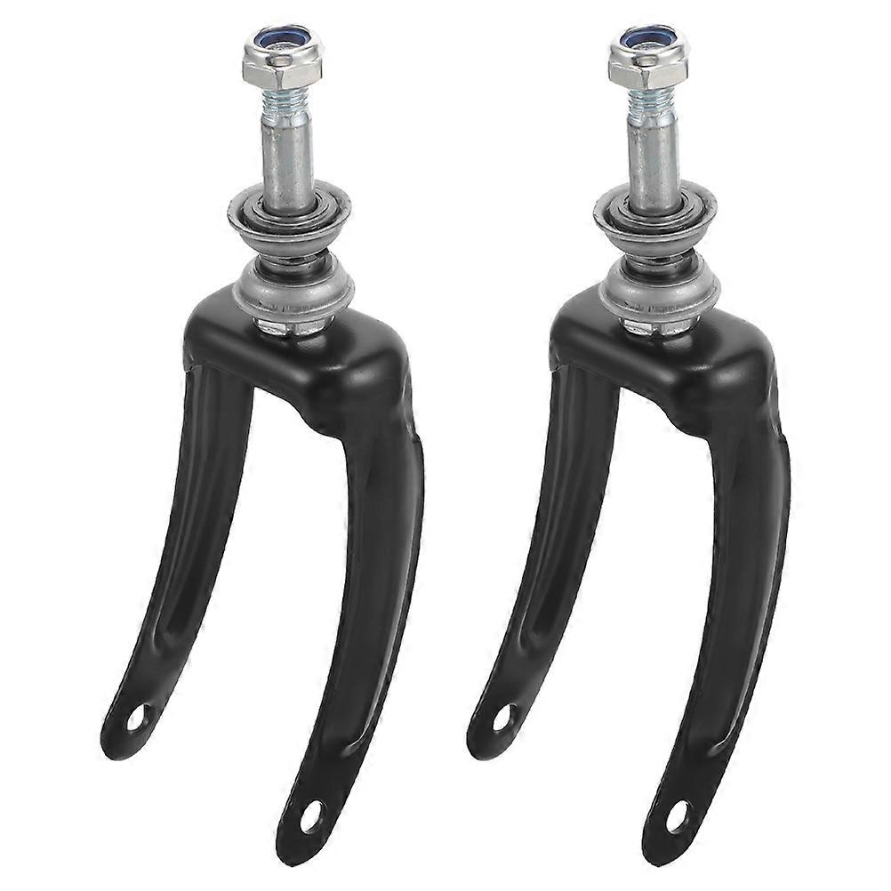 Steel Wheelchair Front Fork Bracket with Bearings   Replacement Front Wheel Bracket for Swivel Wheels   Universal Fit for Various Models   Easy