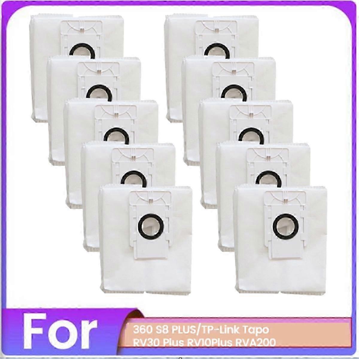 10PCS Stofzak Set voor TP Link Tapo RV30 Plus RV10 voor 360 S8 PLUS Plus RVA200 Stofzuiger Toegang