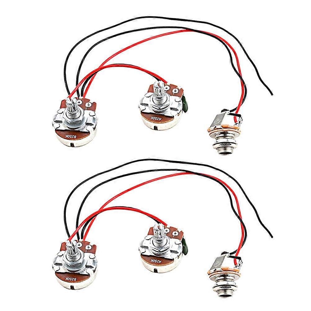 Signal Transmission Bass Wiring Harness Professional Design for Studio and Stage Use Rectangular Shape Metal Material Precision Manufacturing 2 Sets