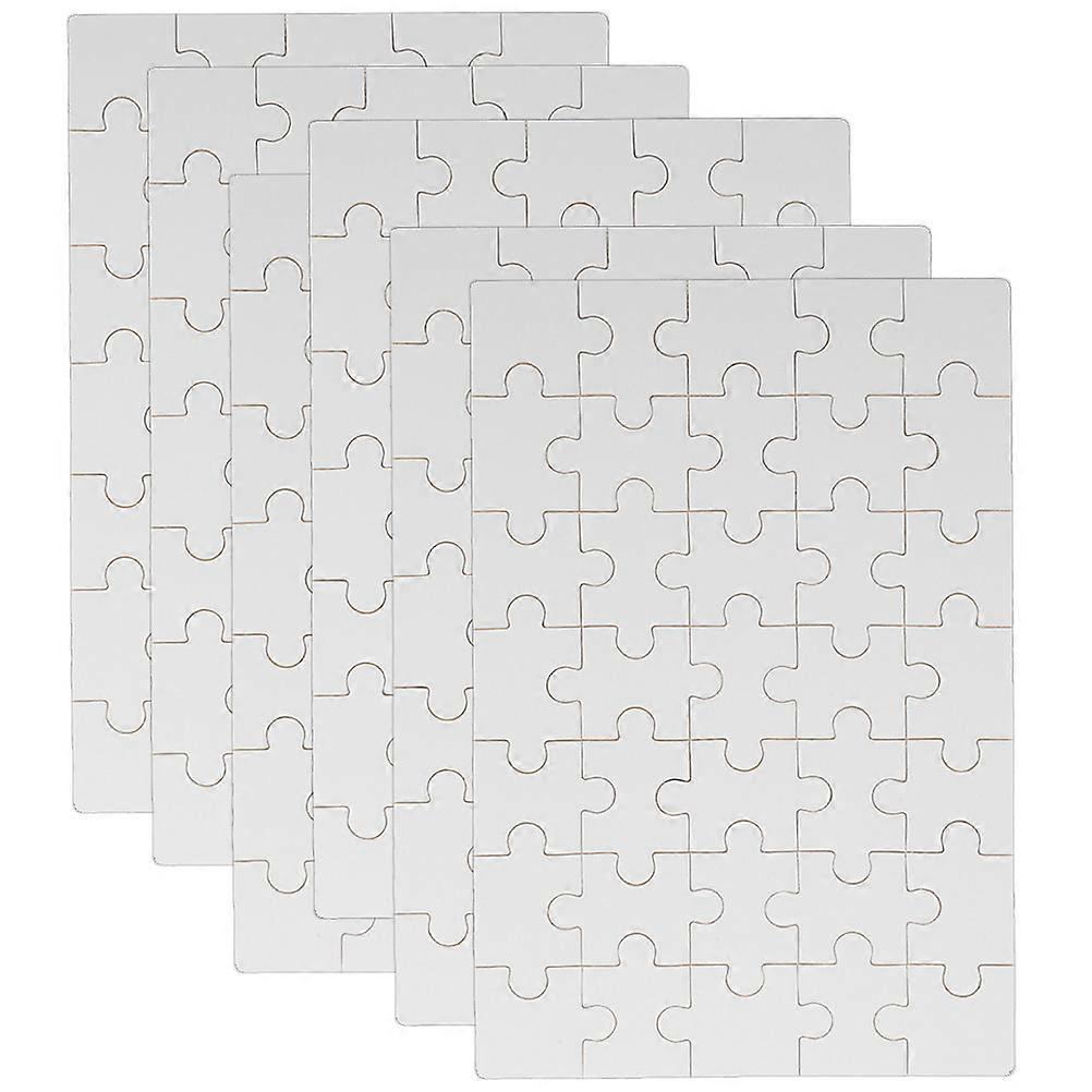 6 Sheets Blank Jigsaw Puzzle Blanks for Sublimation Transfer DIY Crafts   Reusable, Smooth Surface, Ideal for Heat Press Printing, Gifts, and Family