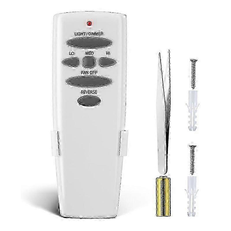 2025 Ceiling Fan Remote Control, Fan Remote Control with Battery Reverse Light Dimmer Compatible with UC7