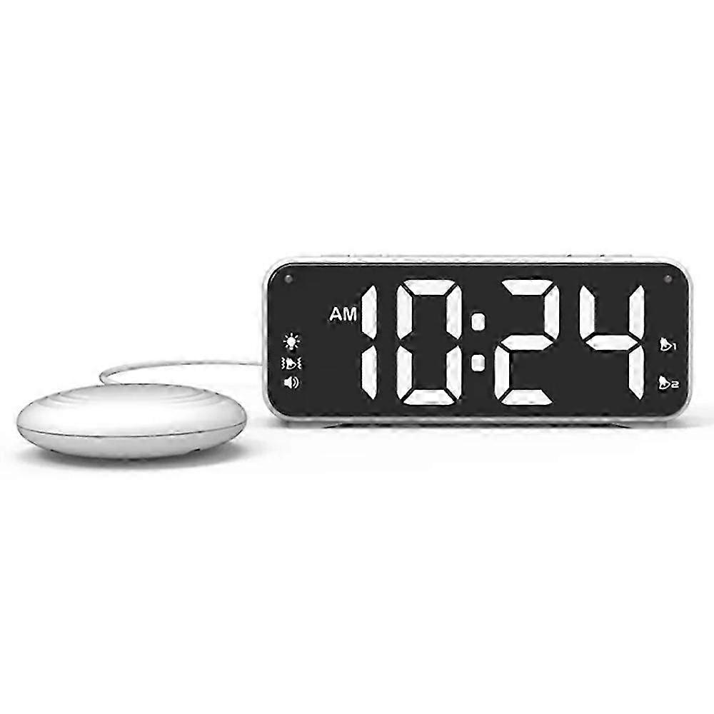 Extra Loud Vibrating Alarm Clock With Bed Shaker For Heavy Sleepers 2025