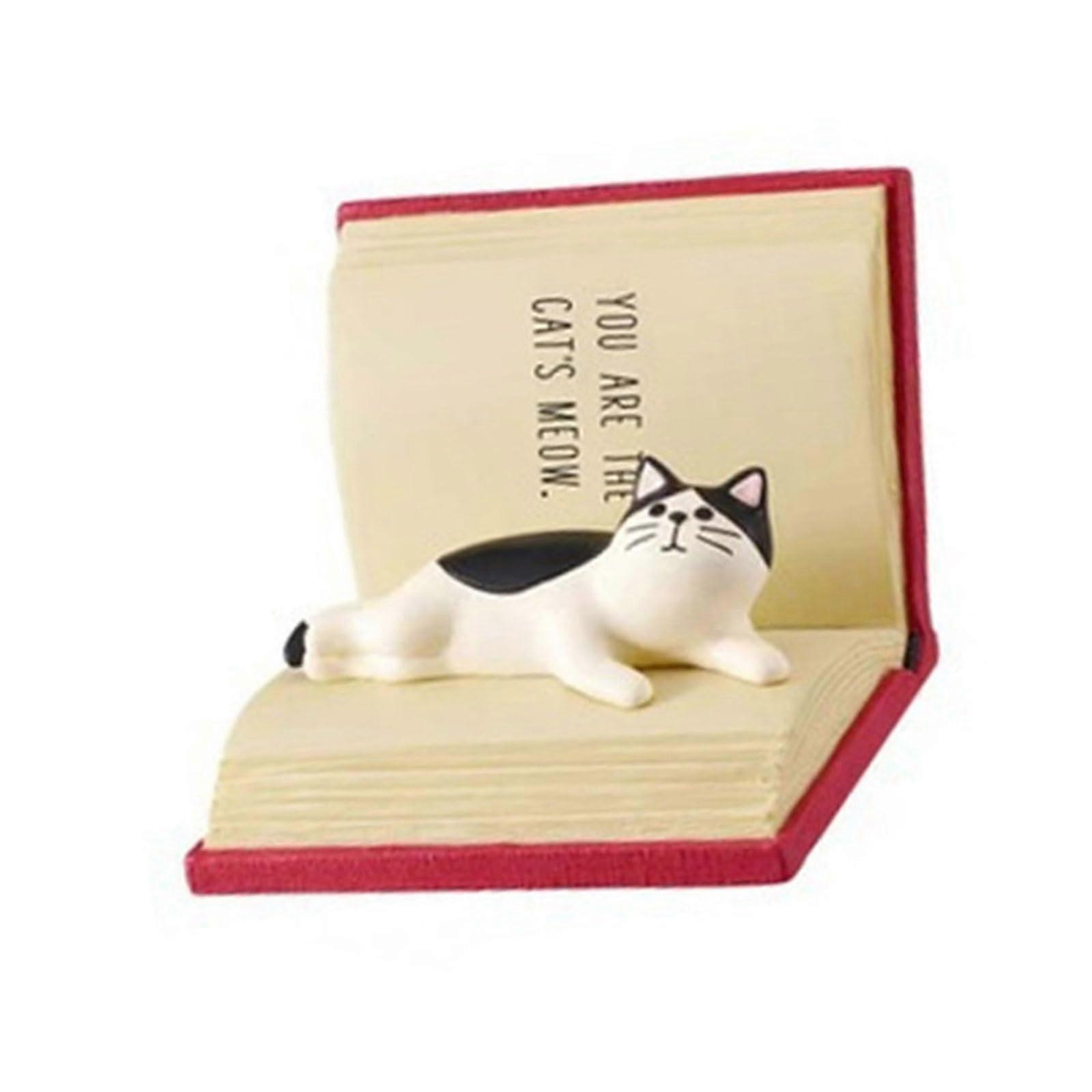 Funny Bread Cat Desktop Phone Holder Stand Resin Figurine Ornament for Bedside Tables and Office Desk Decoration