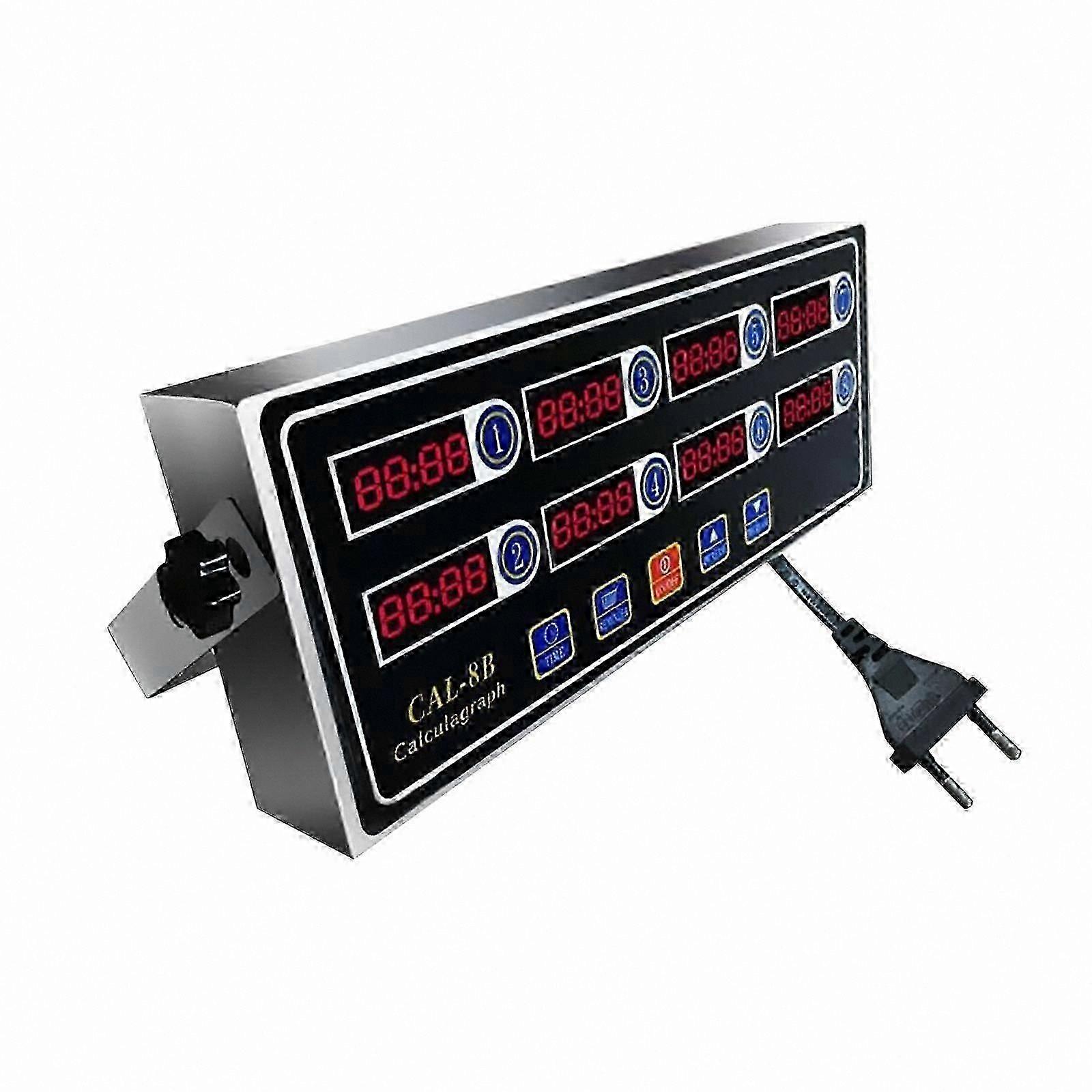 8-Channel Digital Kitchen Timer for Home and Restaurant Use
