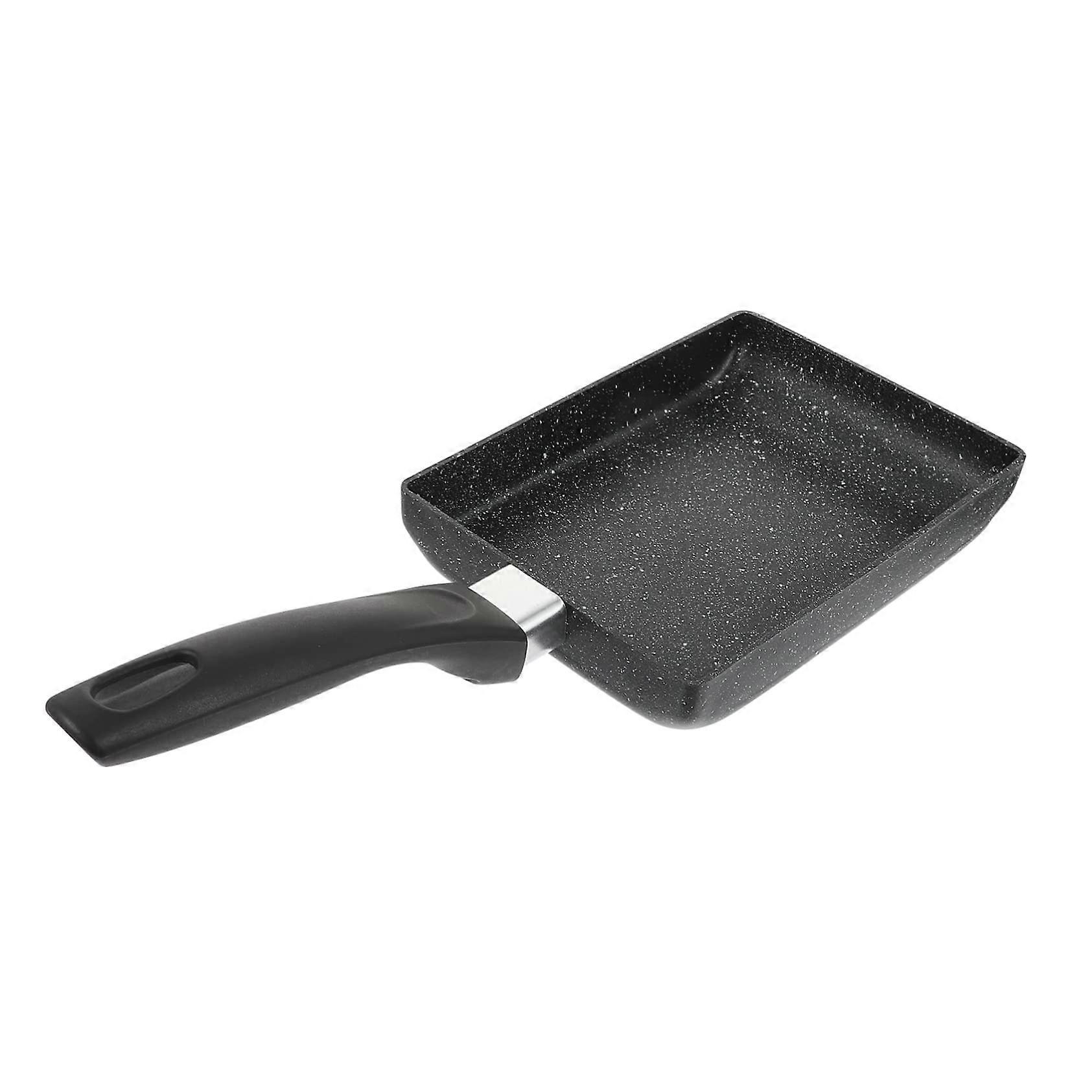 Non Stick Omelette Pan Square Heat Insulation Handle for Eggs Steaks Pancakes