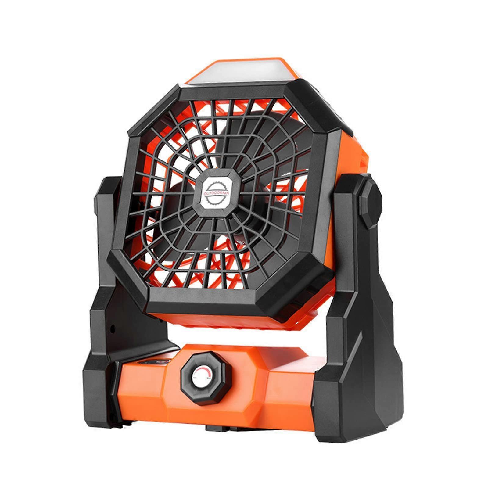 Camping Fan with LED Lantern, 7800mAh Battery Operated Rechargeable Tent Fan