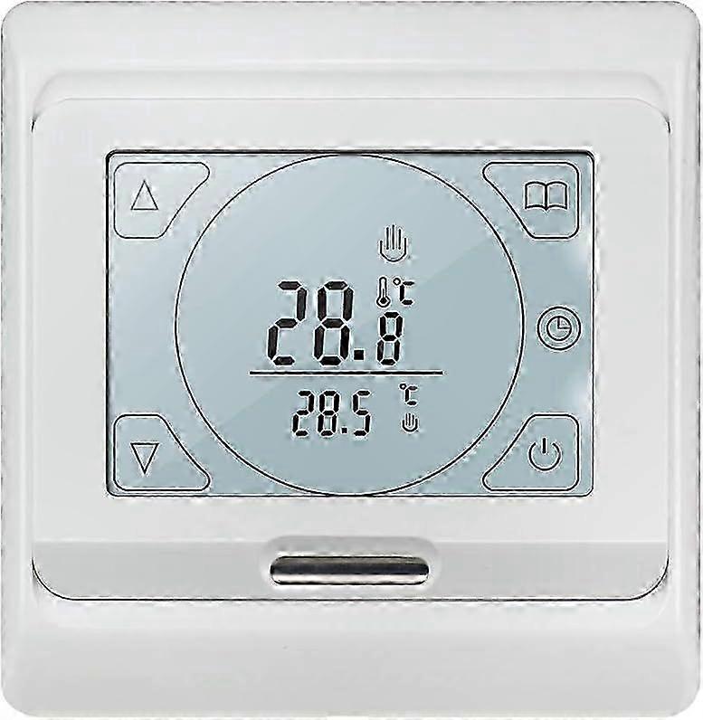 Digital Thermostat for Underfloor Heating with Sensor, Programmable Electric Room Controller