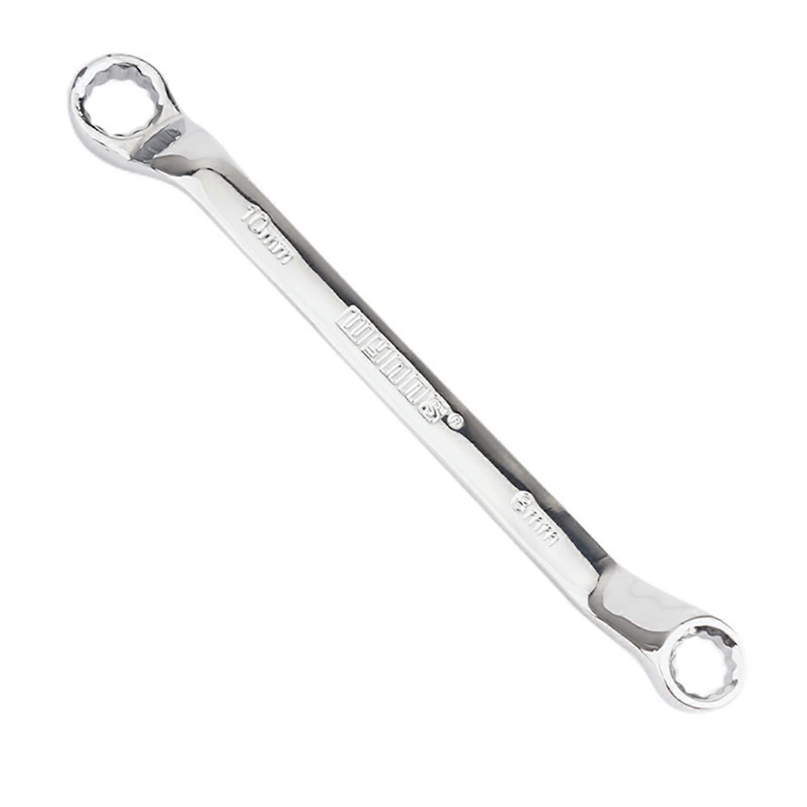 Metric Ratchet Wrench Double Box End Rust Resistant 75° Offset Handle for Electrician Repair and Maintenance