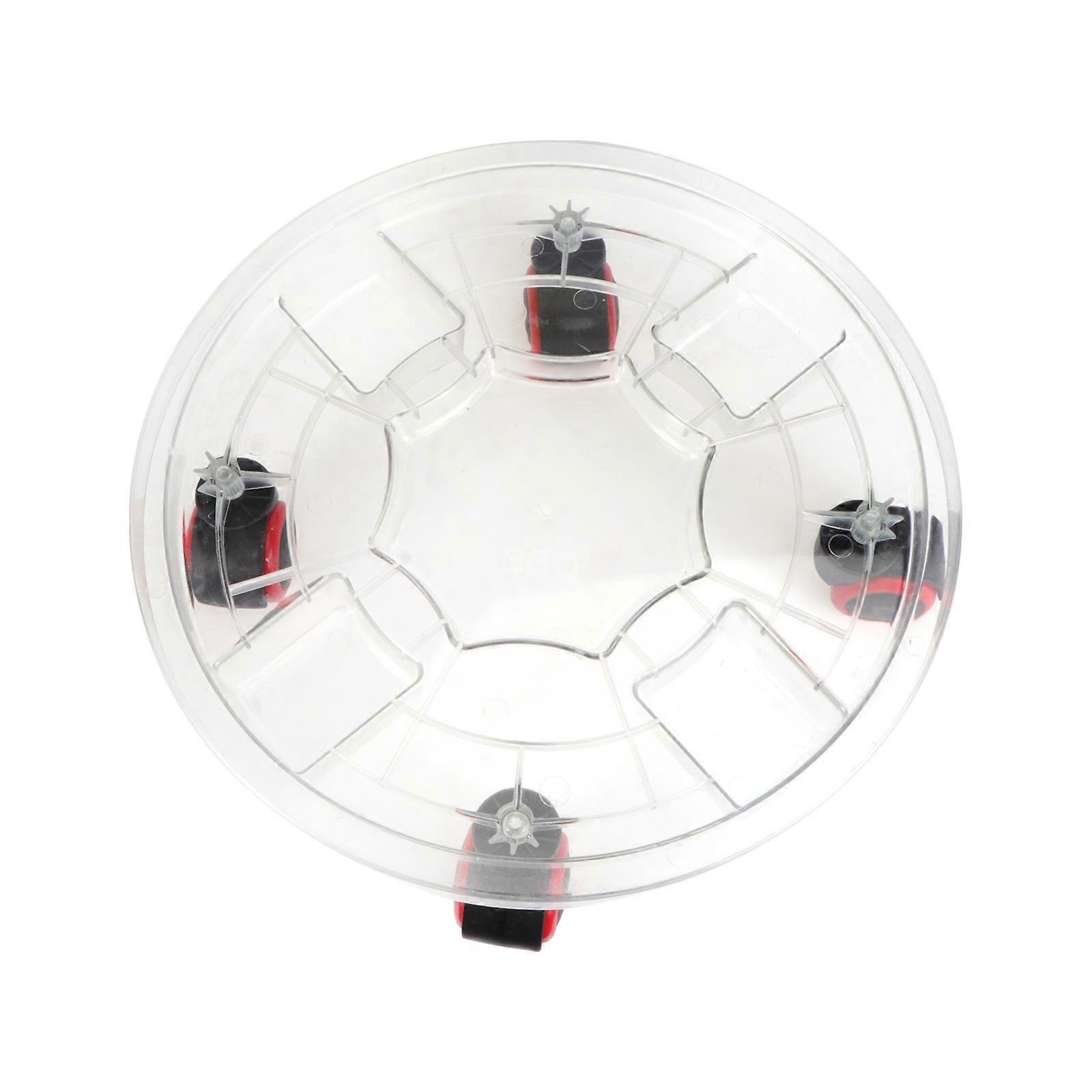 Flower Pot Mobile Tray Round Planter Support Patio Use Resin Assorted Color Move Flower Pots 1Pcs