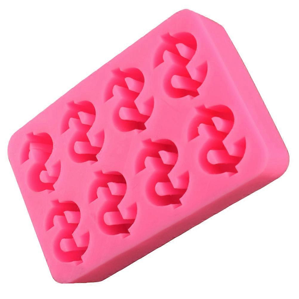 Fondant Mold Sign Shape Home Bakers Party Cake Decoration Rosy Silicone Diy 1Pcs