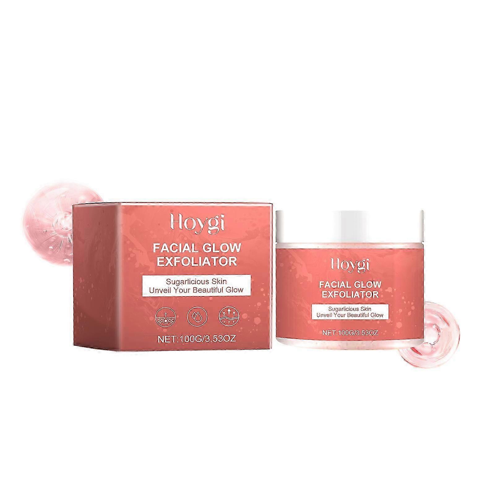 Hoygi facial exfoliating scrub cleanses the skin with a refreshing, non tight, oil controlling, and gentle care scrub