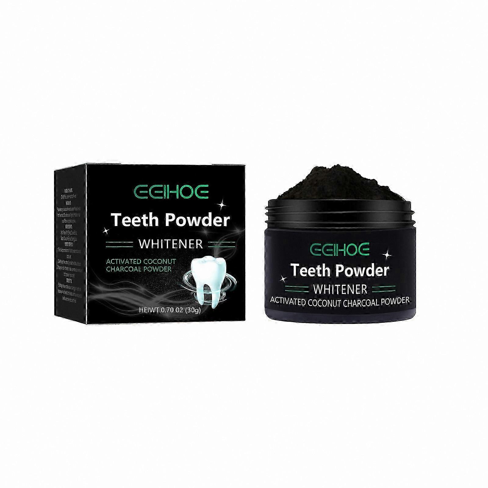 Activated Charcoal Teeth Whitening Powder, Natural Fresh Breath Solution, Gently Cleans and Polishes Teeth
