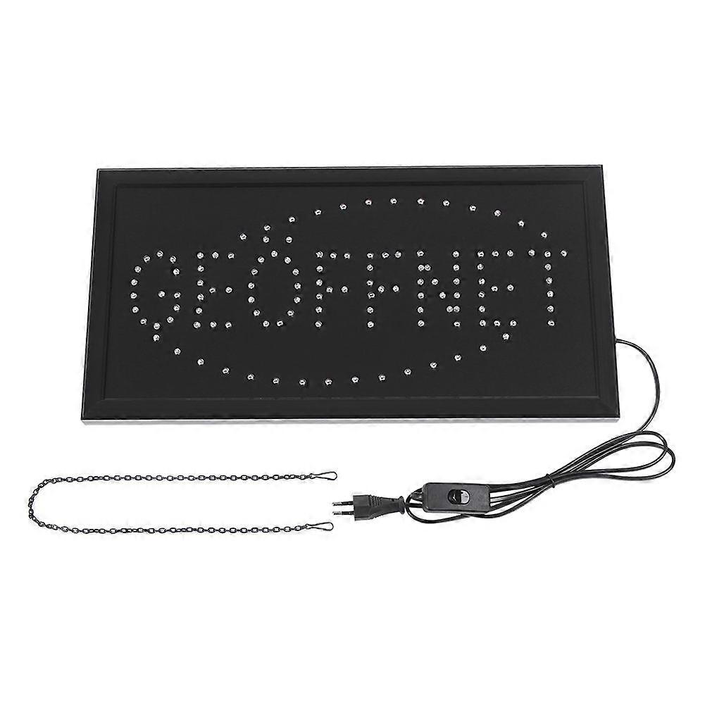 1pc Large Bright LED Shop Sign Board Neon Light Window Door Hang Sign GEOFFNET