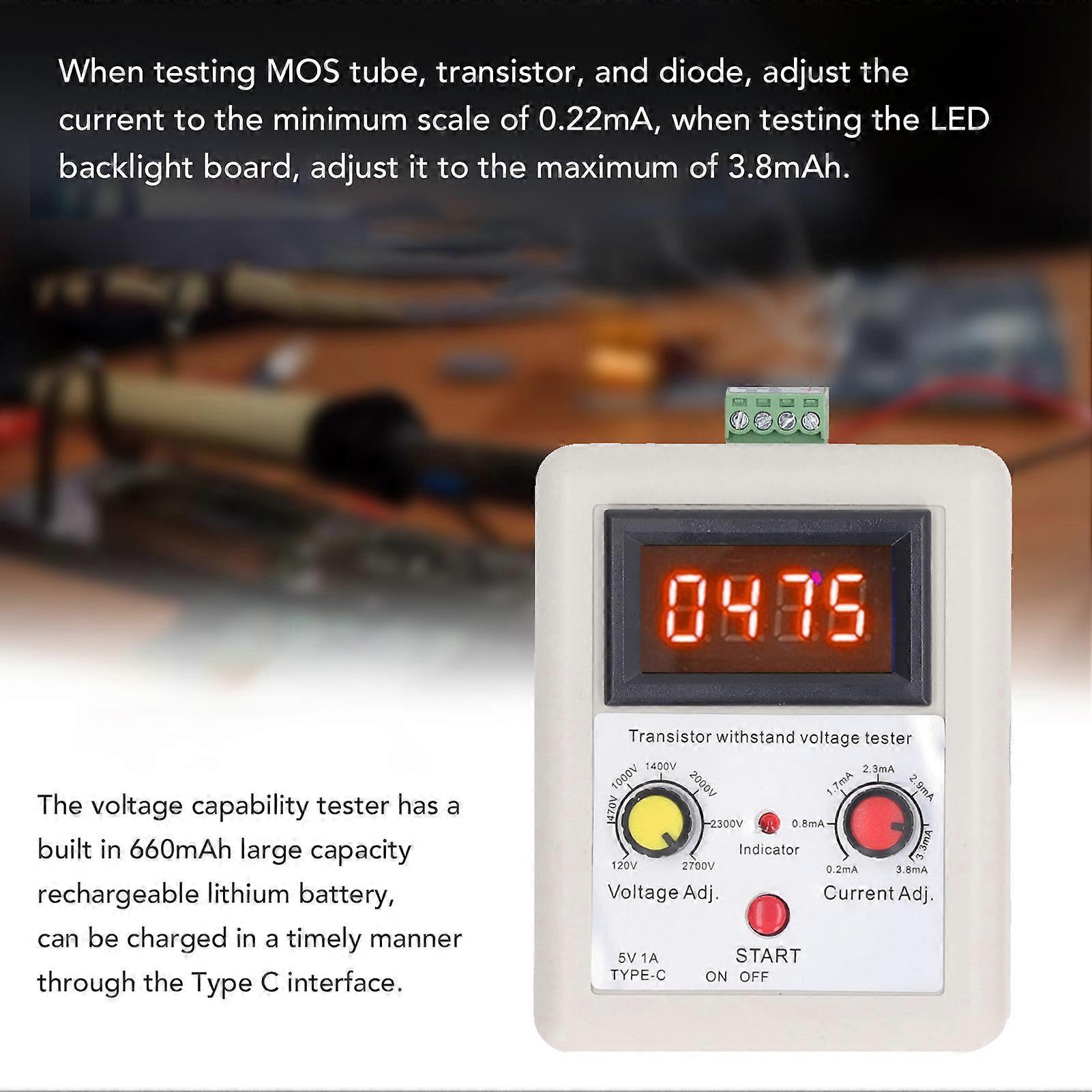 Digital Withstand Voltage Tester 120V-2700V for Diode MOS Triode
