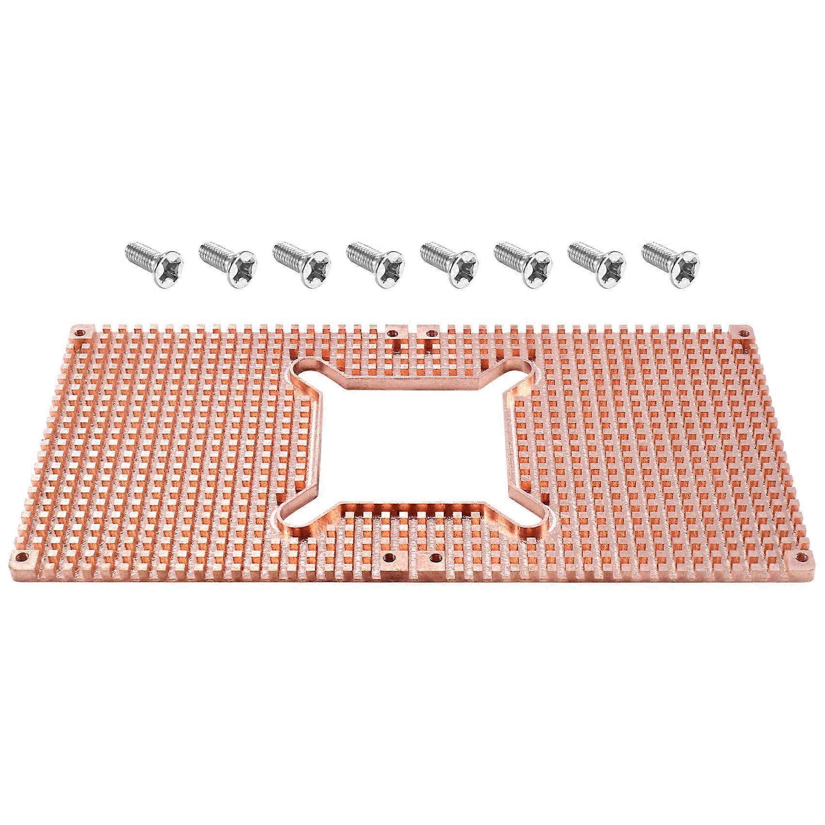For RTX 3060 3080 3090 Backplane Pure Copper Heat Sink Graphics Card Memory Auxiliary Radiator 90X1