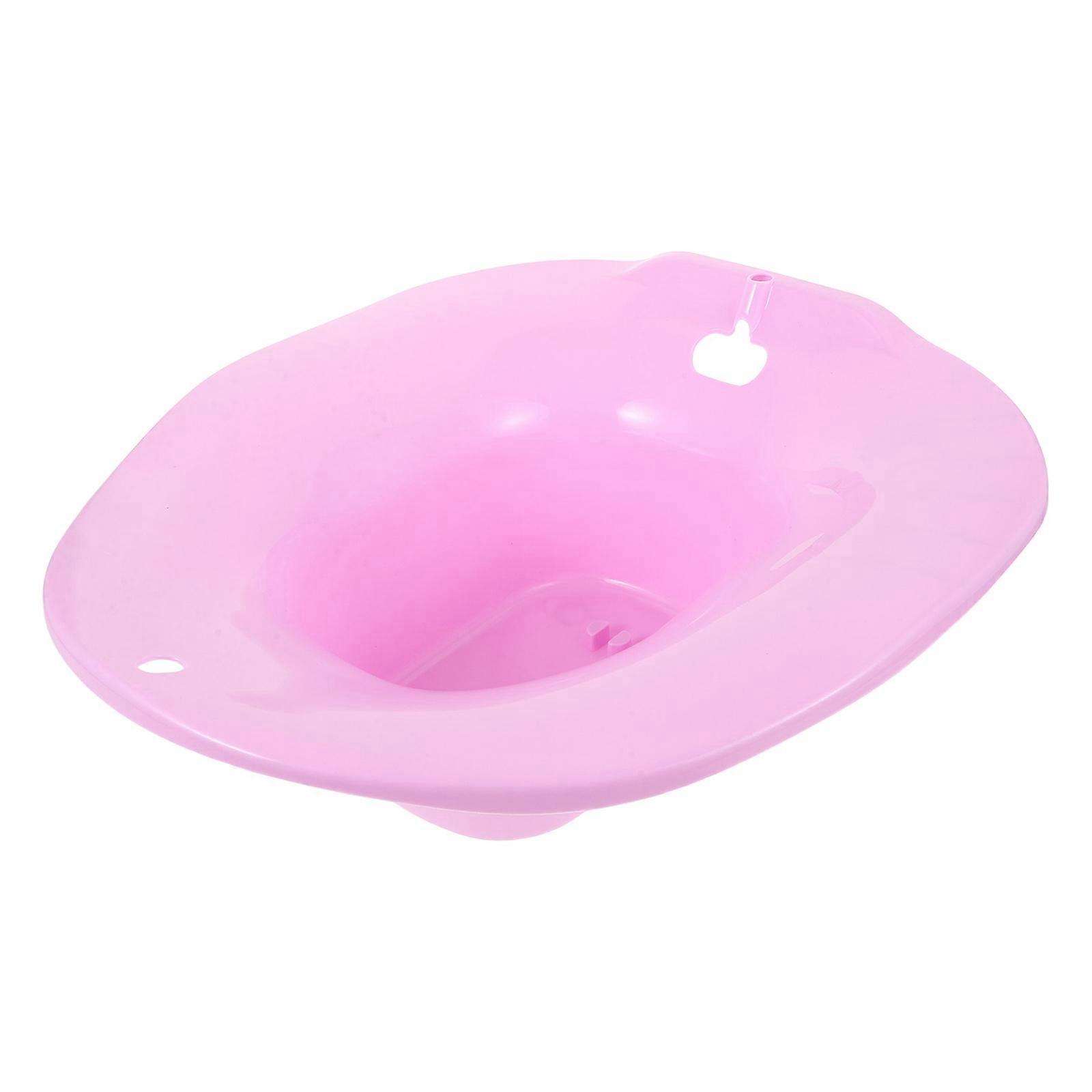 Purple Sitz Bath Basin for Toilet Seat Made of Durable PP Material Wide and Deep Design 6.3 x 11.8 Inches