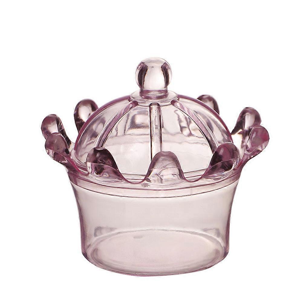 Pink Crown Shaped Wedding Boxes for Party Favor Storage Containers 12 Pieces