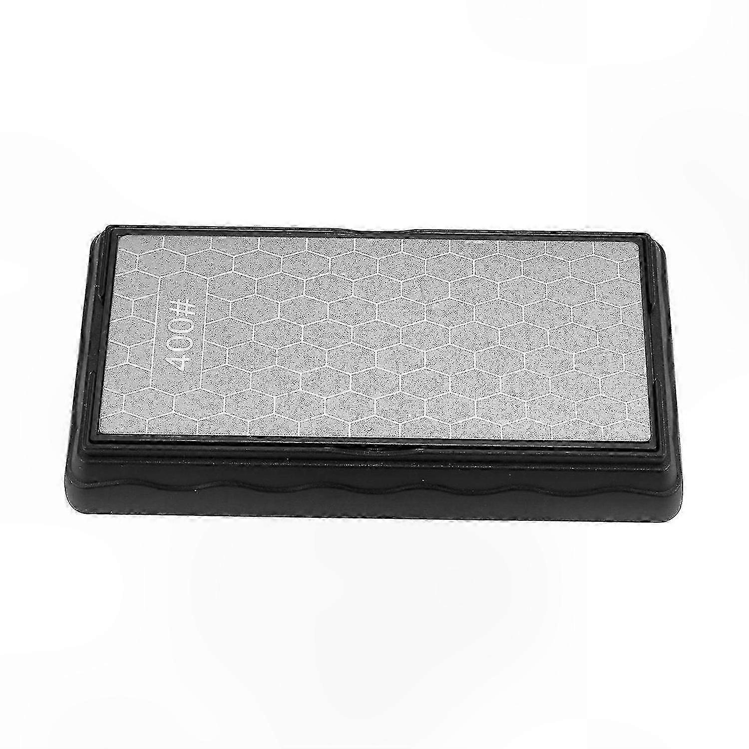 Dual-Sided Diamond Whetstone with Honeycomb Texture and Non-Slip Base for Sharpening Tools