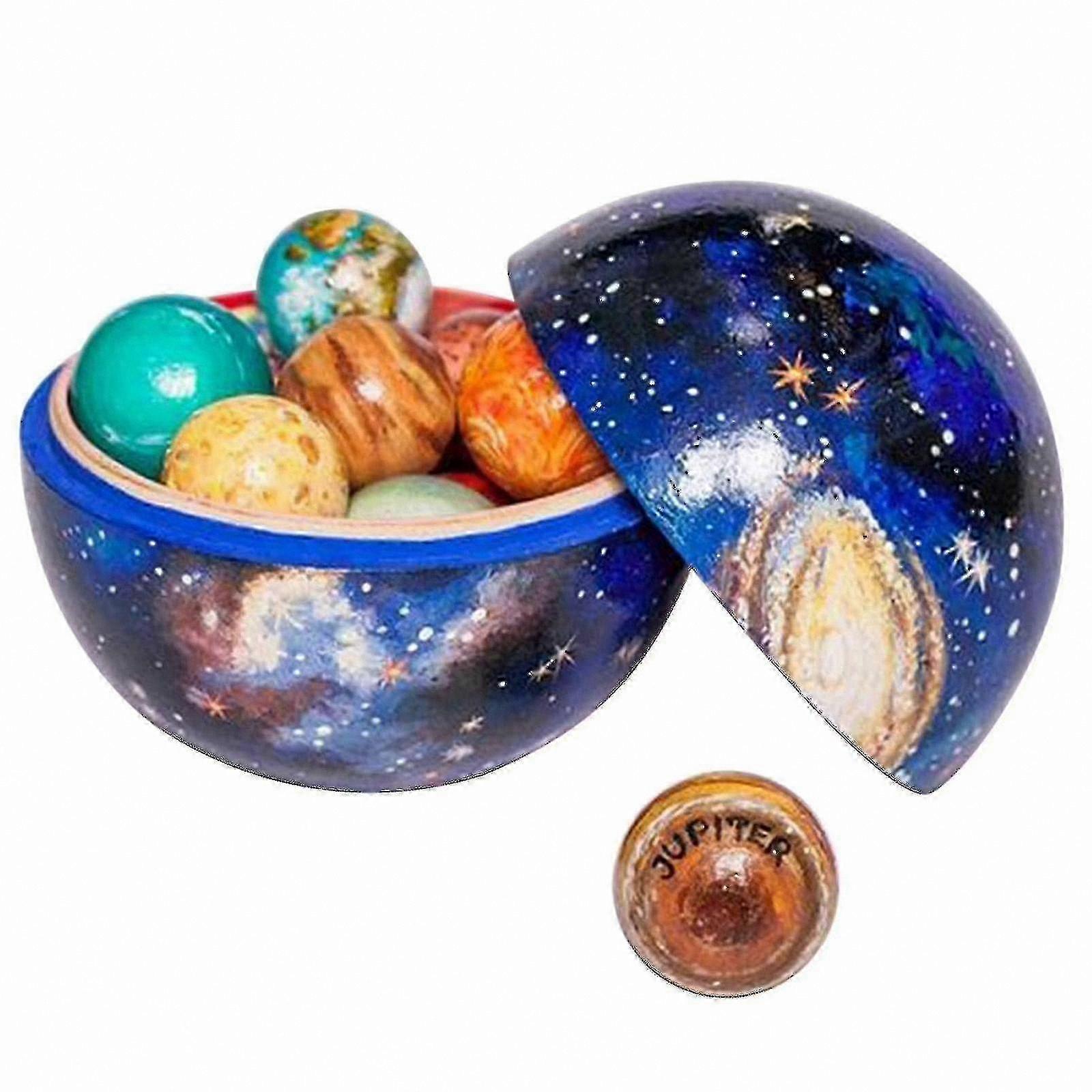 Solar System Wooden Model Educational Toy for Learning and Decoration