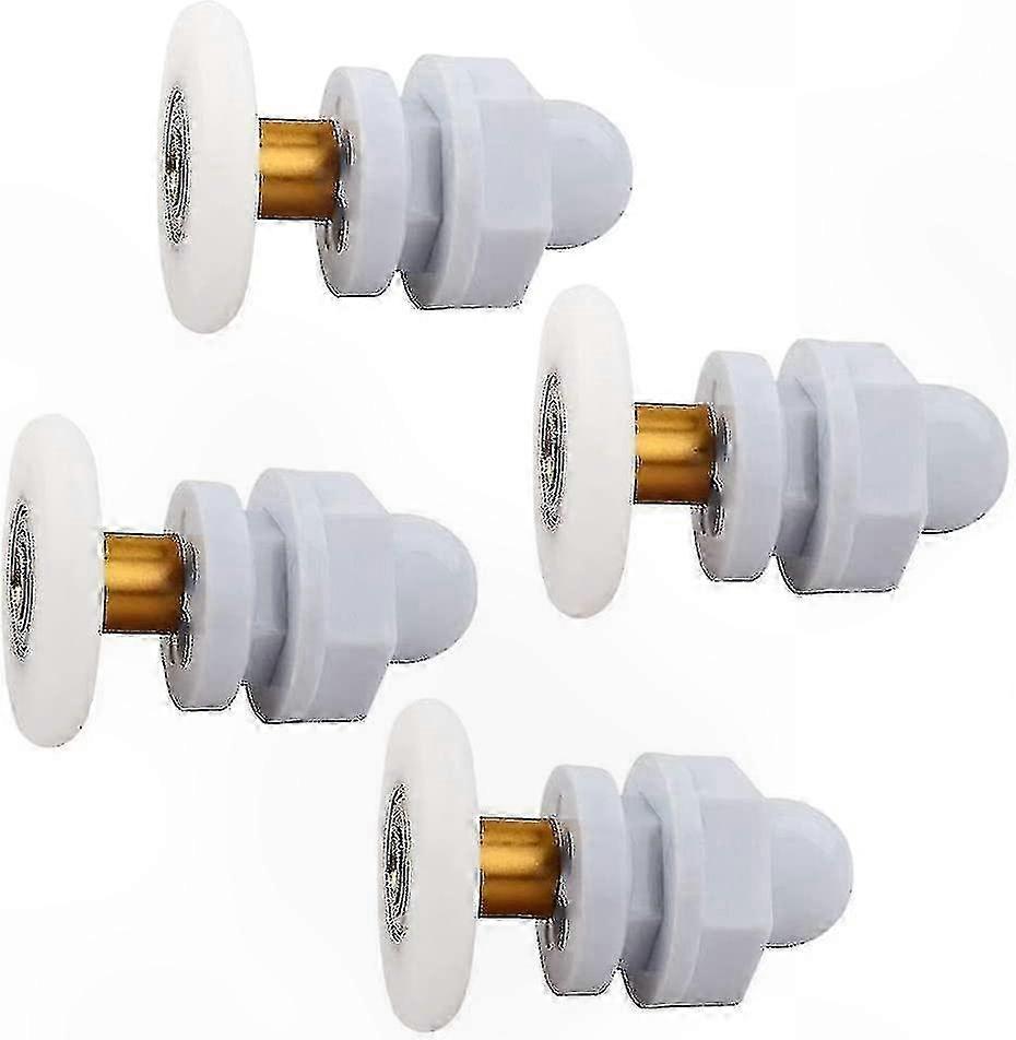 25mm Shower Door Rollers - 4 Pack Replacement Wheel Set for Sliding Shower Enclosures