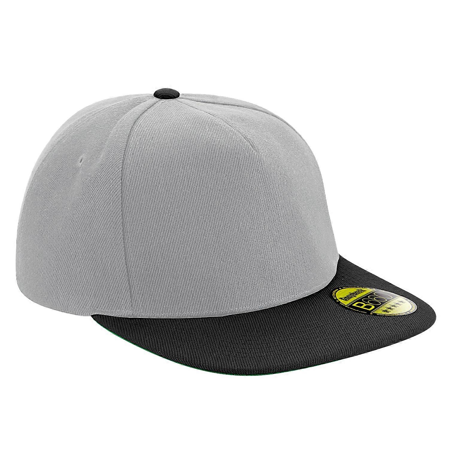 Beechfield Original 6 Panel Flat Peak Snapback Cap