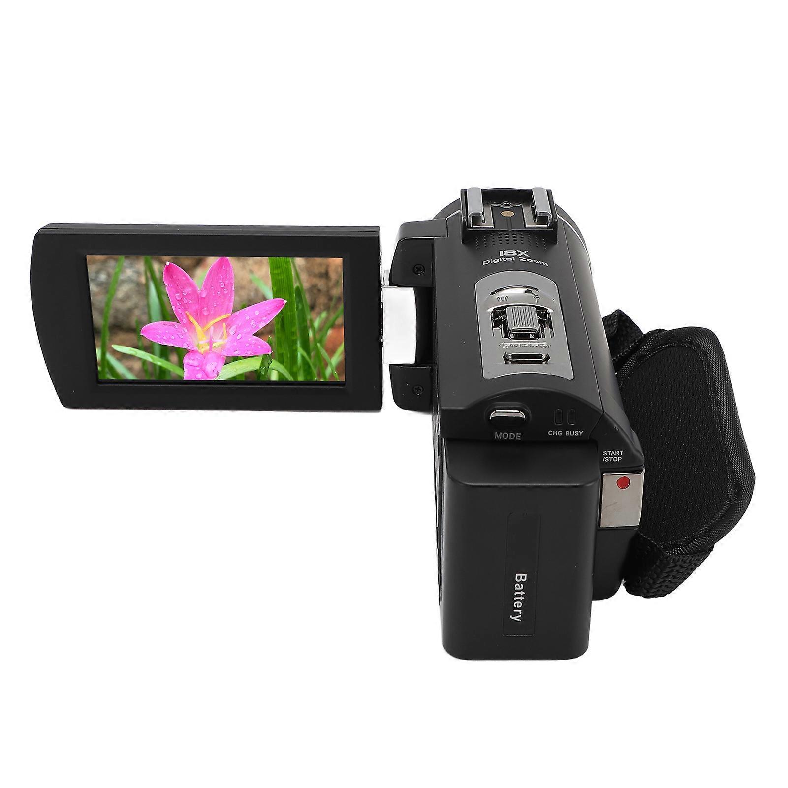 5K HD Video Camera Camcorder 18x Zoom 3.0" Touch Screen WiFi