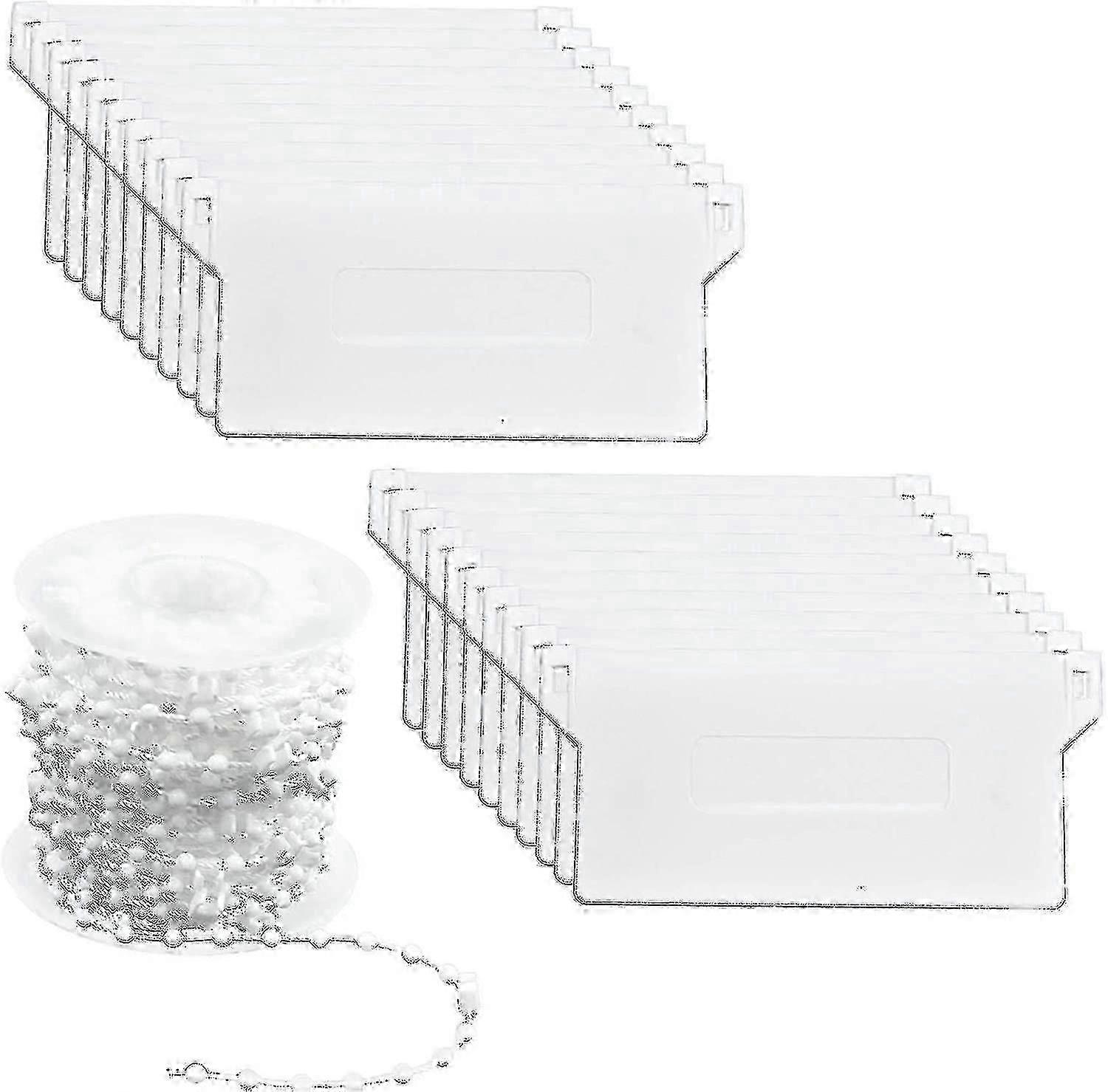 垂直ブラインドウェイト20個89mm&10mブラインド修理キット用プラスチックチェーン