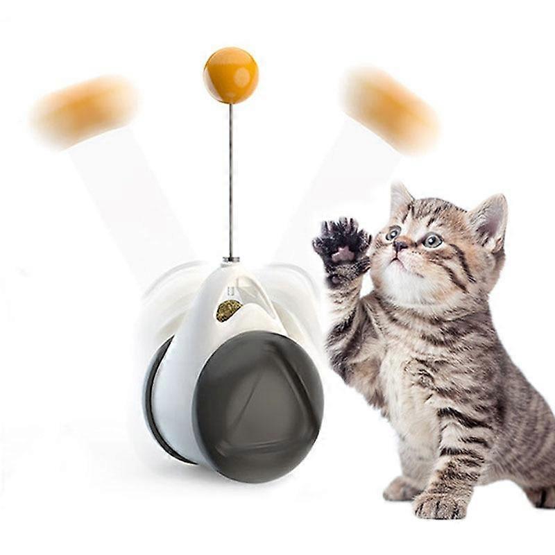 Funny cat toy With Catnip Teaser wand interactive irregular Rotating pet cat Ball Toy Self Balance