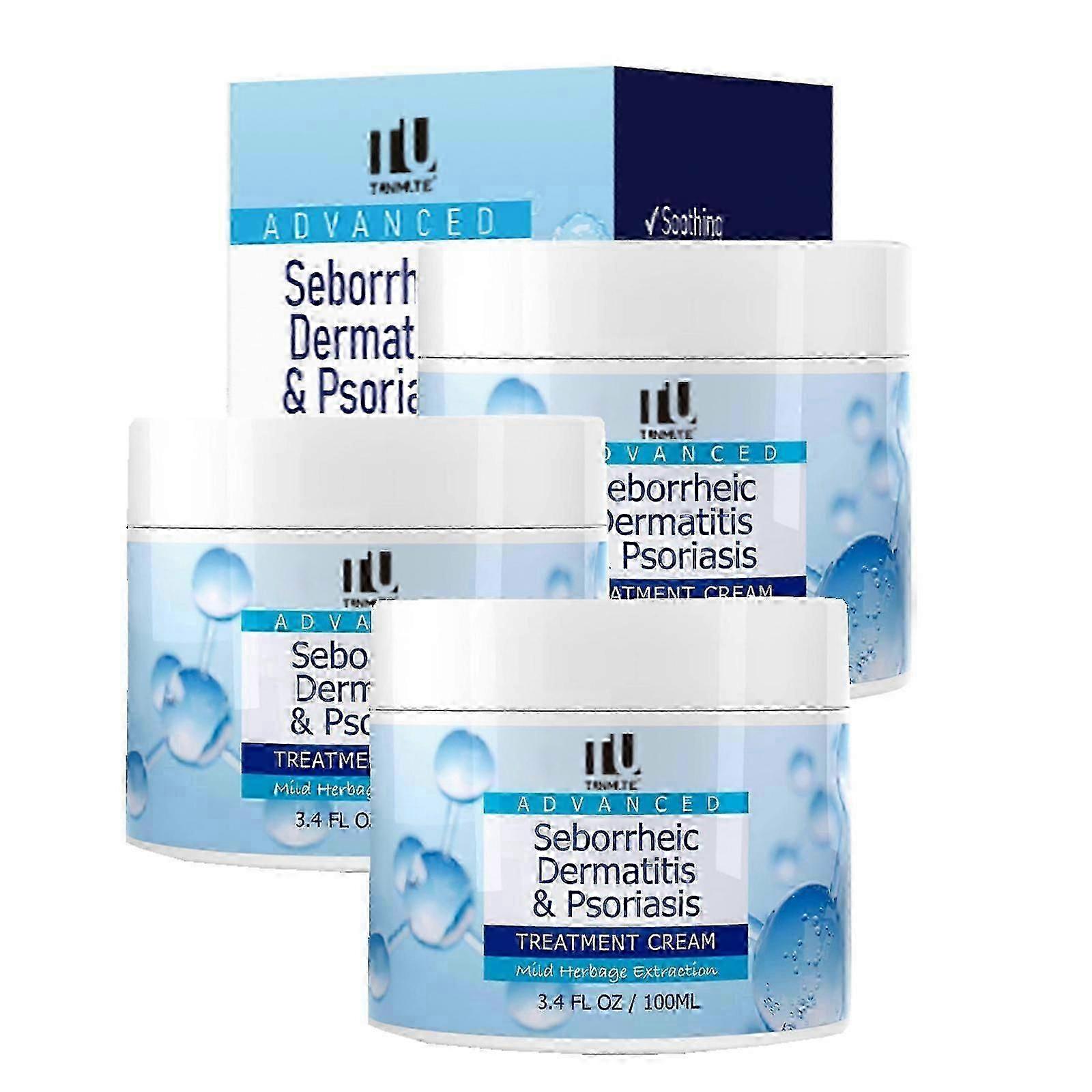 1-3X Seborrheic Dermatitis Cream, Scalp Treatment for Psoriasis, Folliculitis, Dry Itchy Scalp