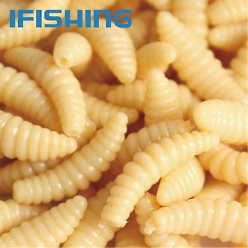 Fishing Lure Lifelike Worm Maggot Grub Soft Bait Silicone Artificial Bait Earthworm