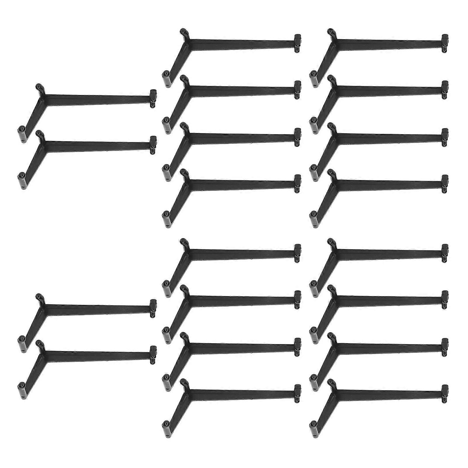 20pcs Fruit Branch Spreader Pressure Resistant High Hardness Plastic Tree Branch Limb Spreader for Gardening Black