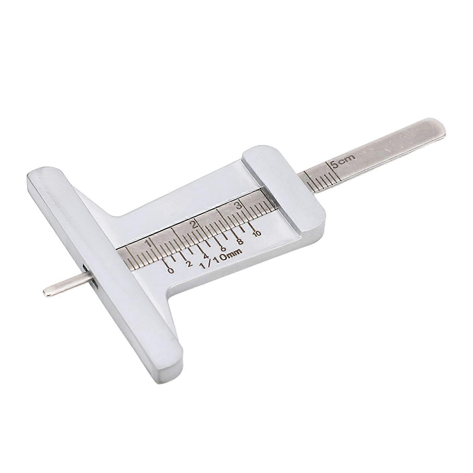 0 to 50mm Tire Thread Depth Gauge Stainless Steel Portable Depth Meter for Car Motorcycle