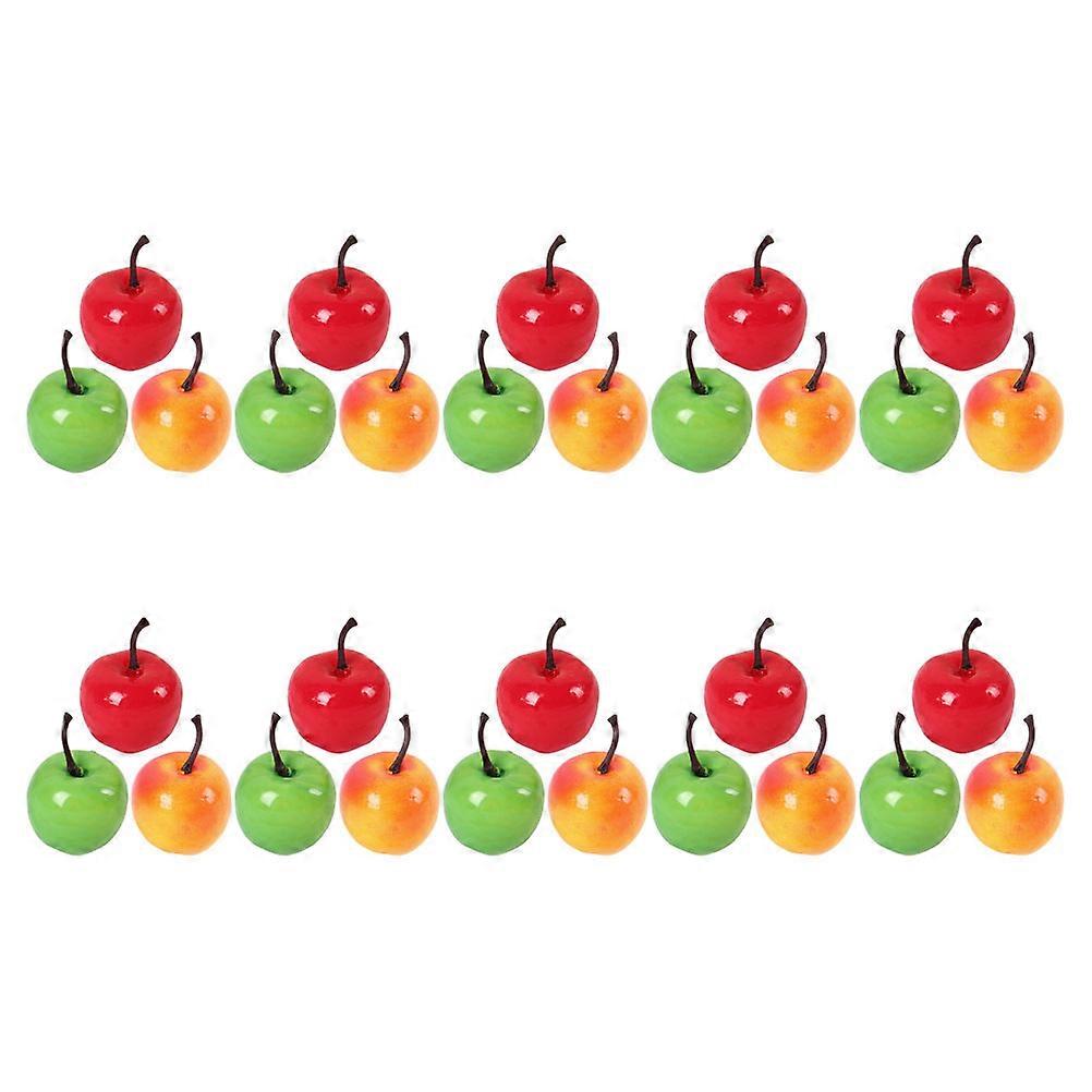 Mini Artificial for Decor 60Pcs Small Foam Realistic Simulation
