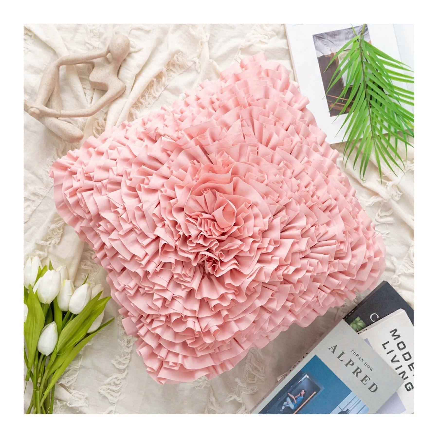 Decorative Throw Pillow Covers Square Pillow Cover For Couch And Office Flower Pattern Navidad Christmas Color 2