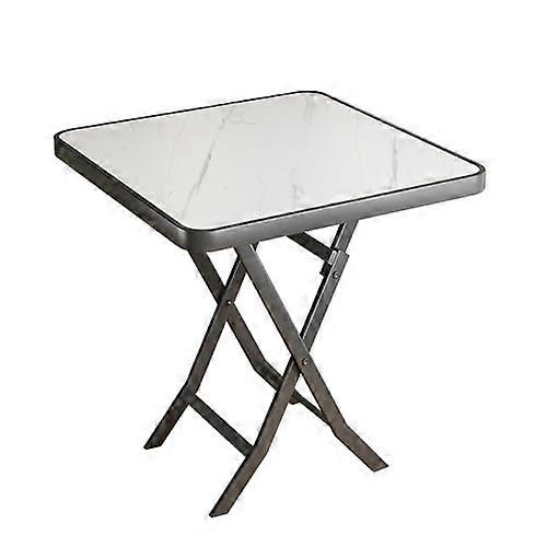 Folding Coffee Table, 70x70 cm Square, Portable SpaceSaving For Indoor Outdoor Use, Balcony, Study, Living Room