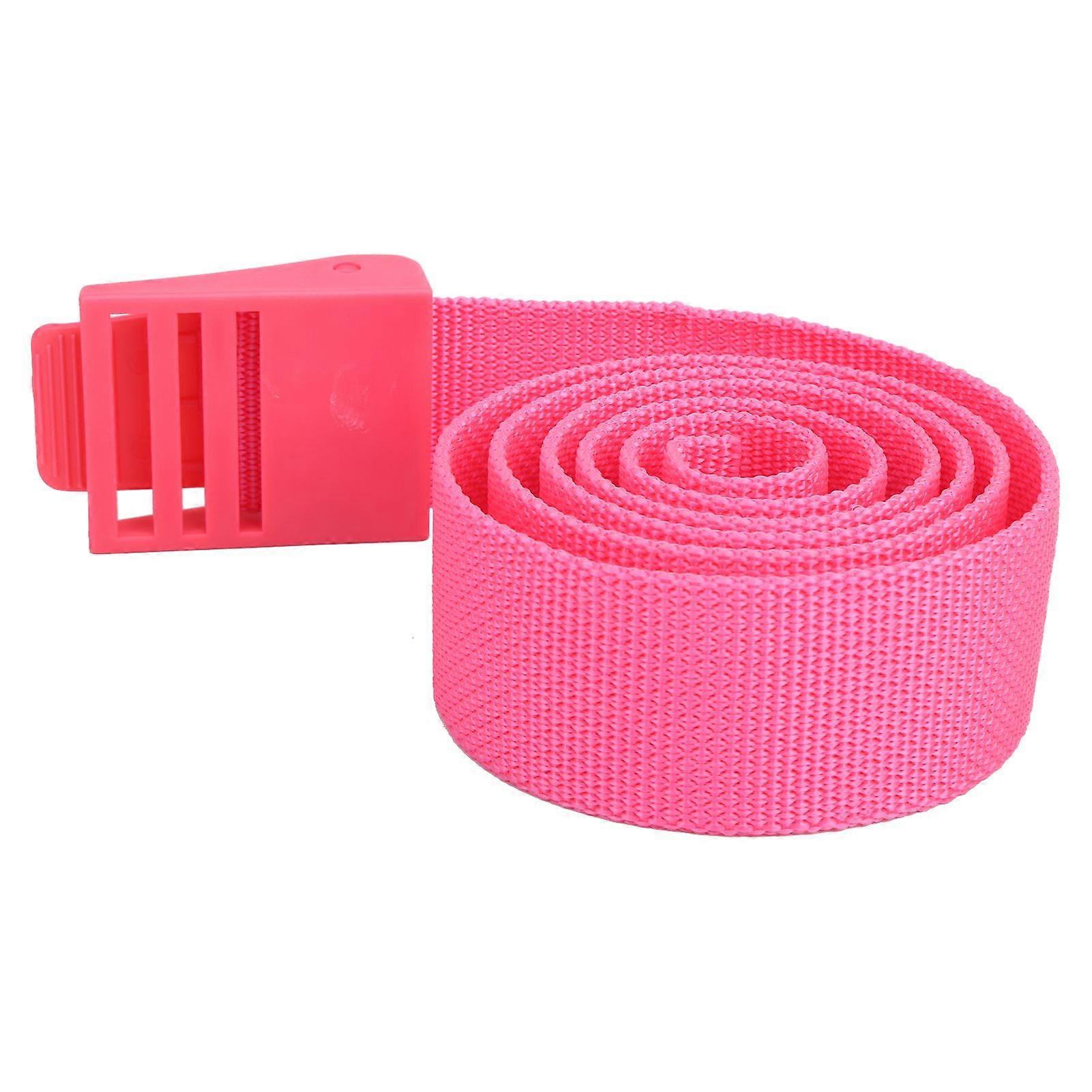 150CM Durable Diving Weights Belt Nylon Webbing Waist Belt with Plastic Buckle AccessoryPink