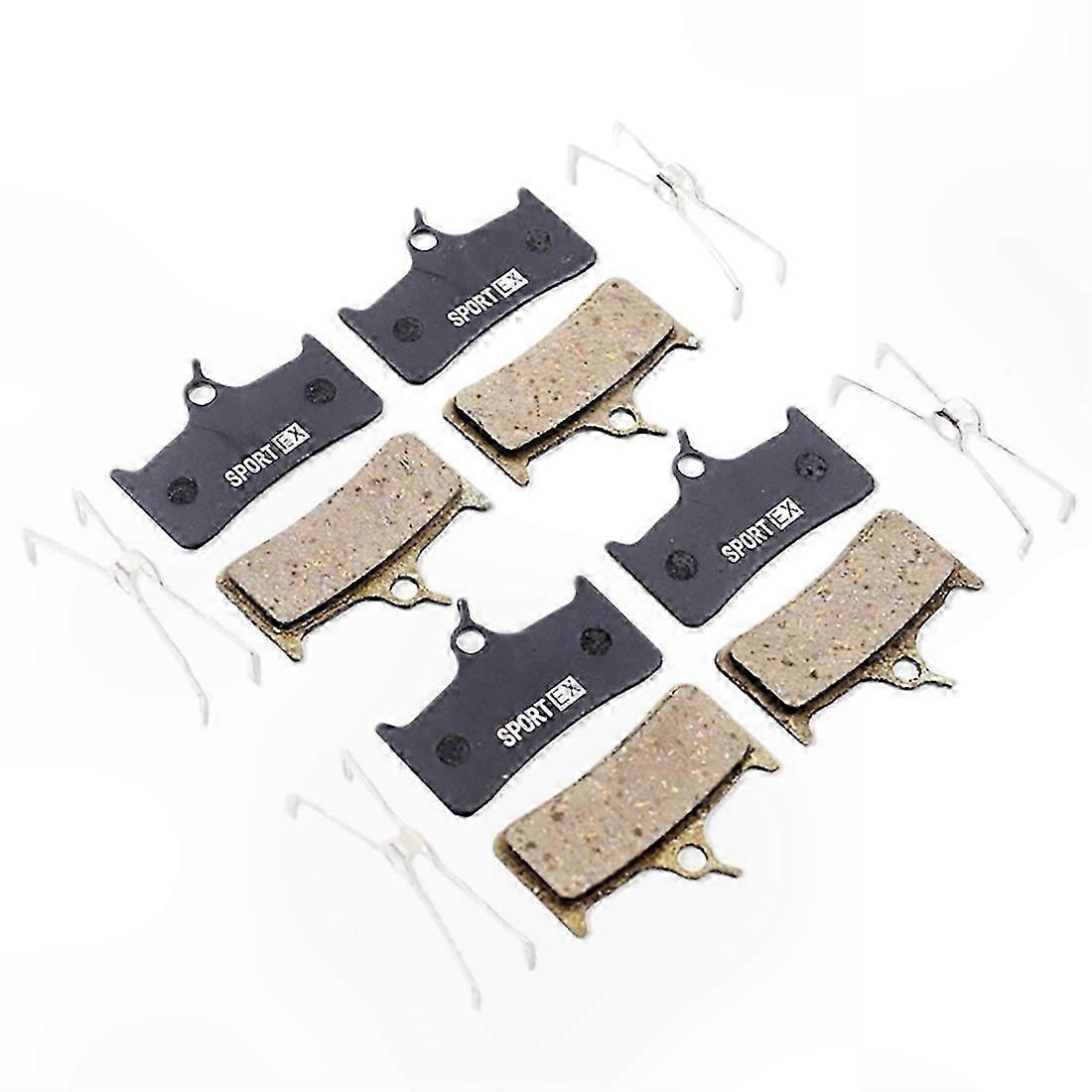 Bike Disc Brake Pads, 4 Pairs Compatible with Multiple Models