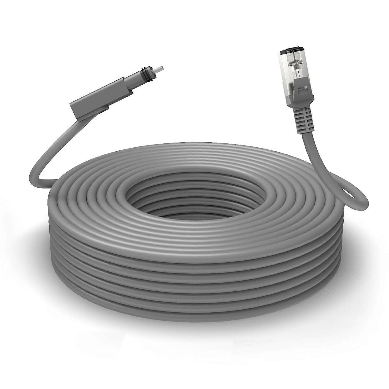 Replacement Rectangular Satellite Cable, Standard Waterproof Extension for Internet Gen 2 V2, 46m