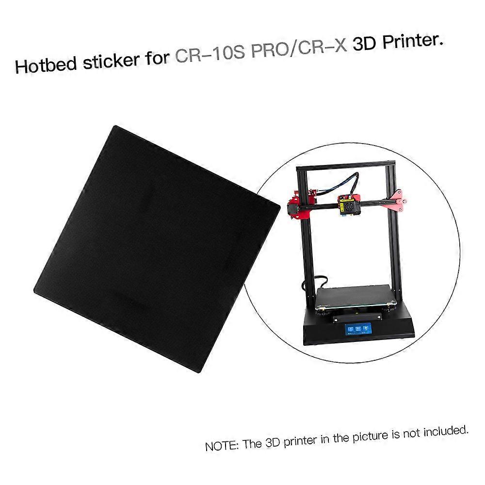 Heated Bed Sticker Sheet Build Surface High Temperature Resistant 320*310mm/12.6*12.2in Compatible with CR-10S PRO/CR-X 3D Printer