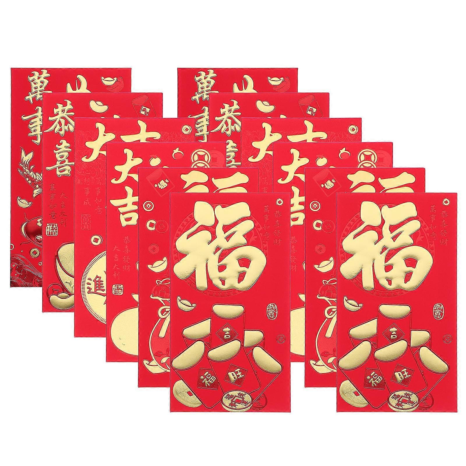 Dragon Paper Red Packets Spring Festival Gift 90Pcs