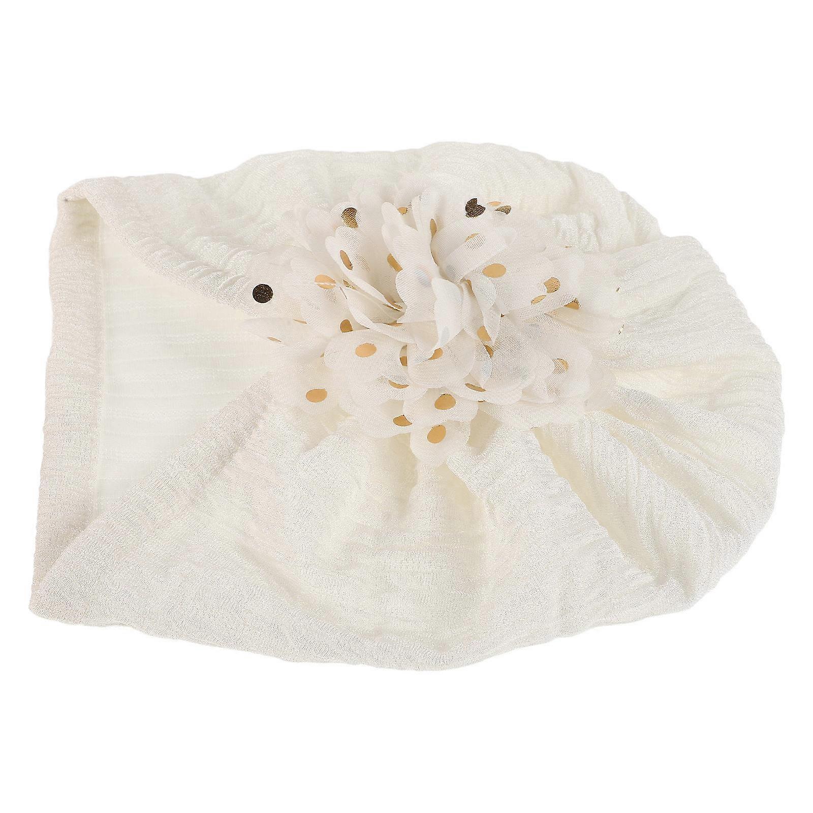 Baby Hats Newborn Turbans For Baby Girls Autumn Spring Occasion Warmth Function Polyester Material Round Shape 1Pack