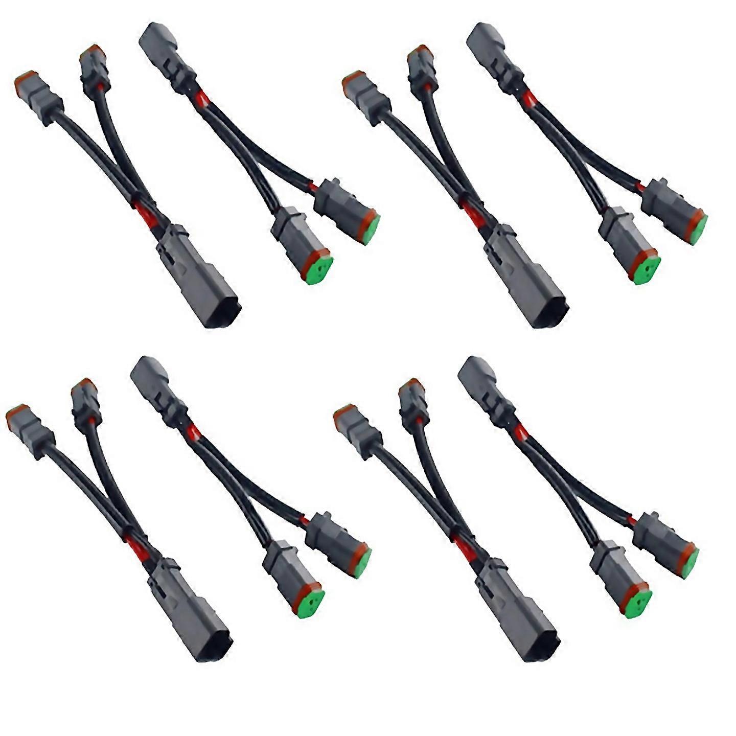For 8pcs Y Type Leads Deutsch Dt Dtp 2 Pin Socket Adapter