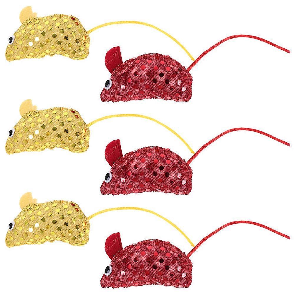 Cat Interactive Mouse Toys Kitten Chew Toys 30Pcs Assorted Colors