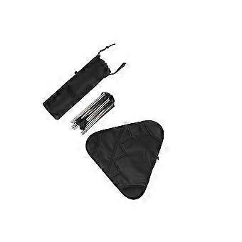 Campinghocker Campingstuhl Kleiner klappbarer Stuhl zum Wandern Angeln Grill Schwarz