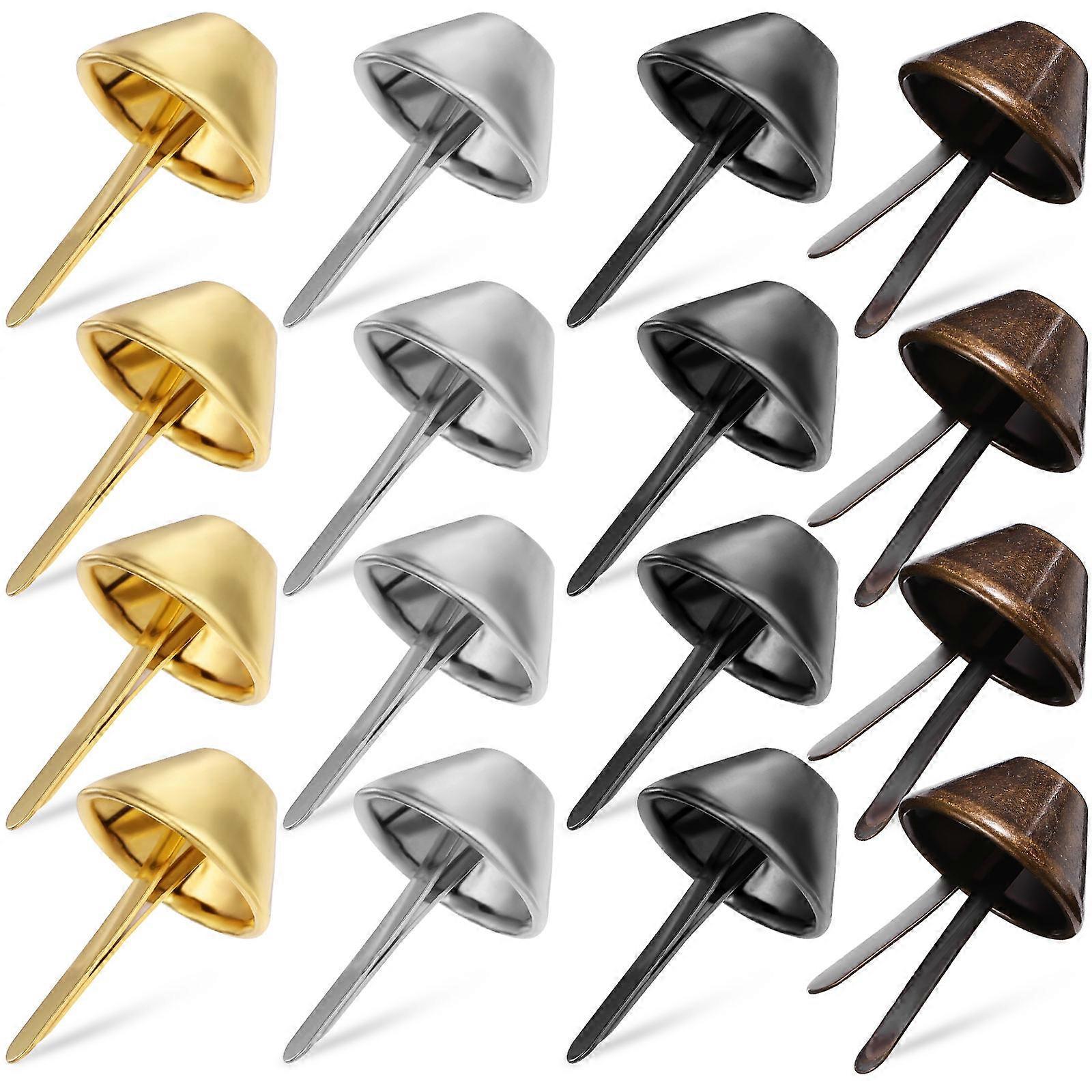 600 Pcs Bag Feet Studs For Craft DIY Making Handbags Purses Durable Assorted Color Cone Shape