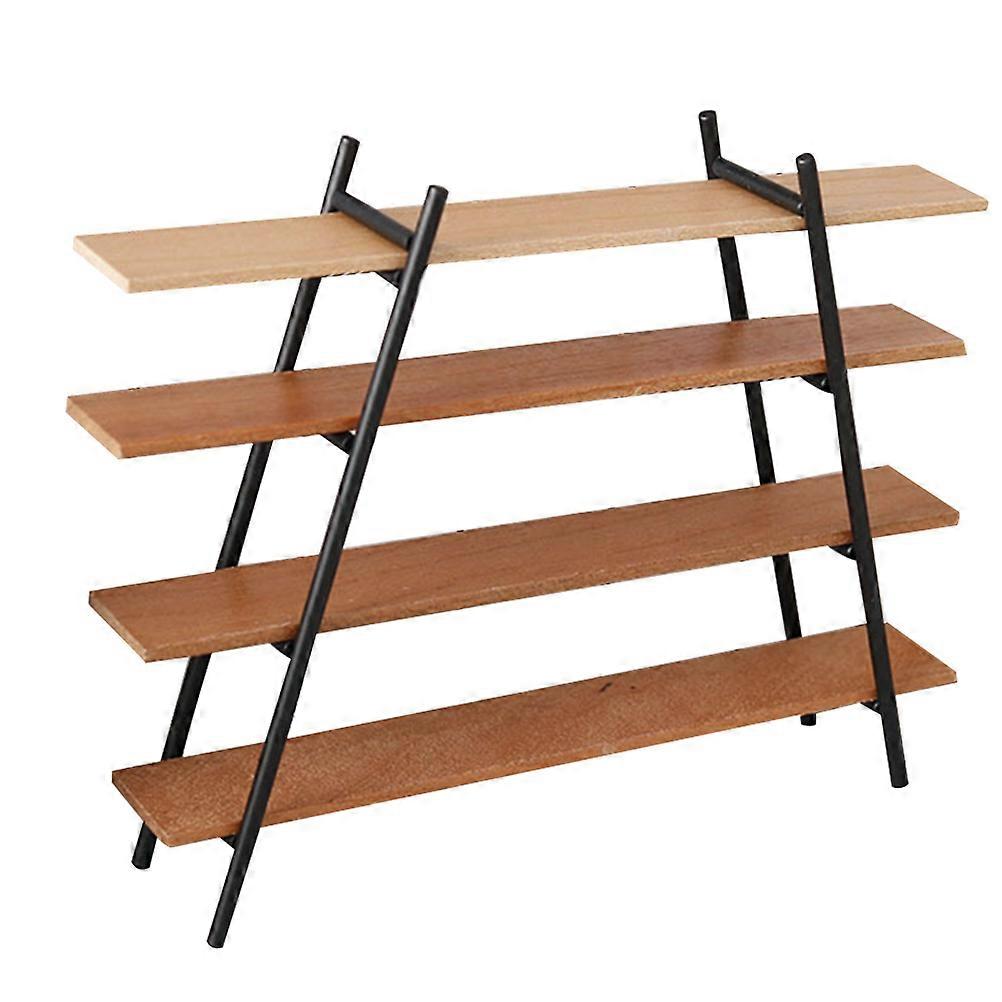 Dollhouse Furniture 3Pcs Irregular Miniature Storage Rack With Four Layer Design For Decorative Scenes And